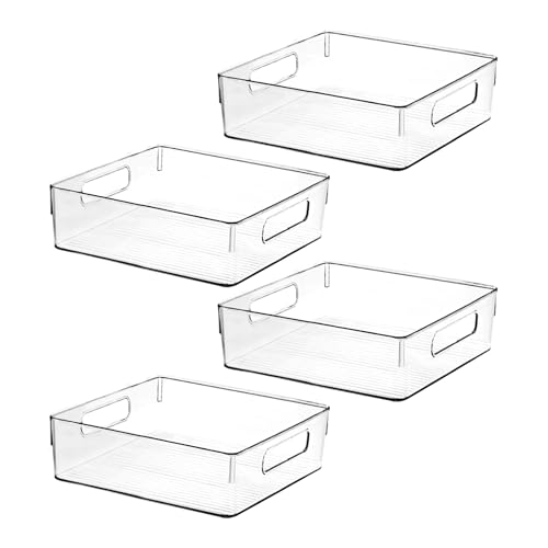 Clear Plastic Storage Bins, Pantry Organizers and Storage, Kitche...