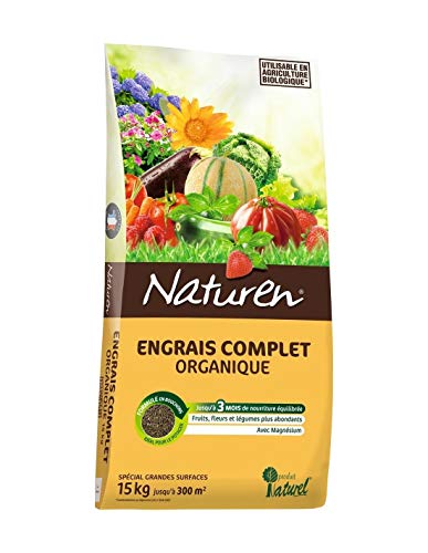 NATUREN Engrais Complet Organique 15kg+5kg offerts