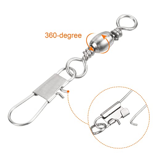 PATIKIL Fishing Barrel Swivel with Interlock Snap - Image 4