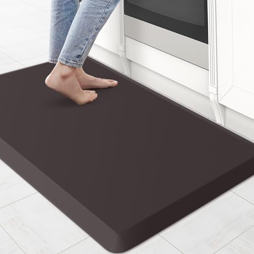 Image of 0.8 inch Thick Kitchen Mat Cushioned Anti Fatigue Rug Comfort Floor Mats