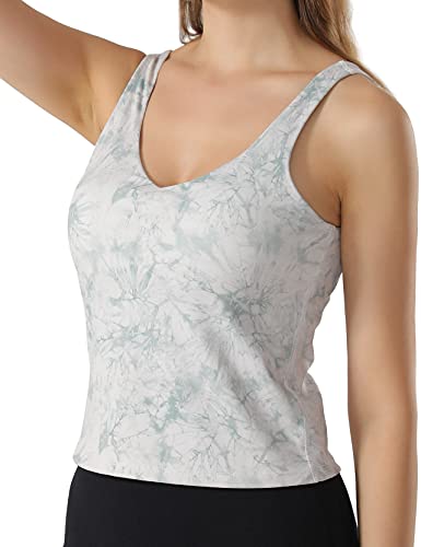 Image of POSHDIVAH Longline Sports Bra Workout Tank Tops | Padded, Removable Pads, Built in bra, Wirefree, Buttery Smooth, Soft, Fitness, Running, Yoga, Wide Straps, U-back