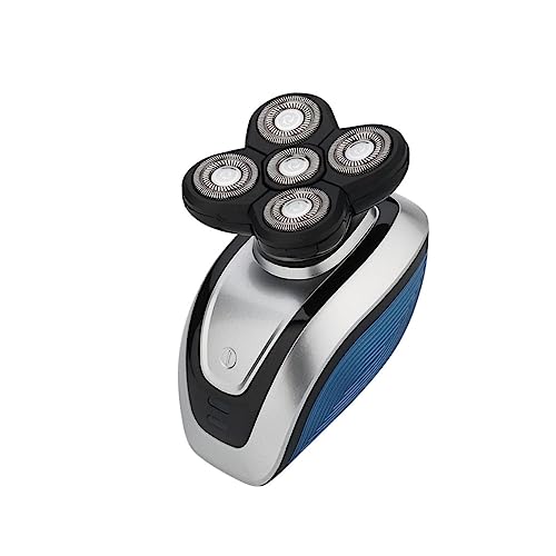 CLISPEED Máquina De Barbear Eléctrica Usb Afeitadora Para Hombres Cuchillas Flotantes Recortadora De Cabello y Cepillo Facial Giratorio Resistente Al Agua