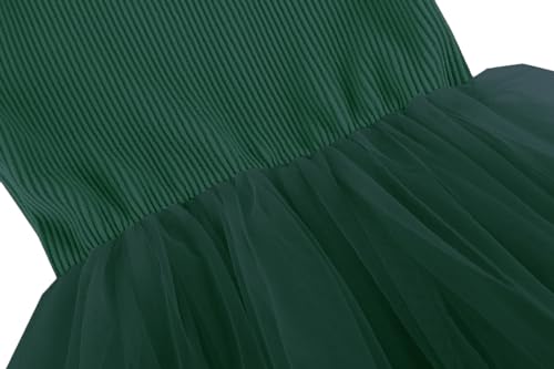 Image of GSVIBK Baby Girls Tutu Dress Sleeveless Toddler Cotton Tulle Skirt Princess Party Prom Dresses