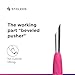 STALEKS UNIQ PQ-11/2 Double Manicure Instrument with Silicone Grip (Ring + Hoof Sticks)
