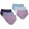 JUST-MY-SIZE-Womens-Plus-Size-Cool-Comfort-Ultra-Soft-Brief-6-Pack Just My Size Women's Plus Size Cool Comfort Ultra Soft Brief 6-Pack, Assorted, 10