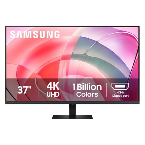 Image of Samsung 37 Inch ViewFinity S70D 4K UHD Monitor, 60Hz, 5ms Response Time, Black, LS37D704EANXZA (Renewed)