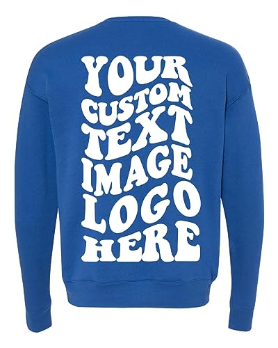 INK STITCH Unisex 3945 Bella Canvas Custom Printing Logo Texts Sponge Fleece Crewneck Sweatshirts2