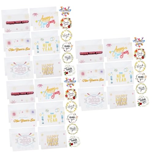 Carte de voeux avec enveloppes VILLCASE lot de 36 cartes de remerciement et de nouvel an