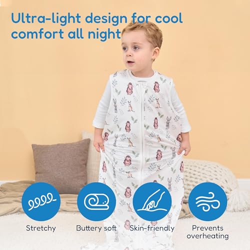 Image of TotAha Toddler Sleep Sack 2T-4T, Soft Wearable Blanket Baby Sleep Bag, Light 0.5 TOG or Medium-weight 1.0 TOG Sleeping Sacks