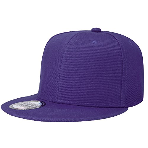 Image of Falari Wholesale 12 Pack Snapback Hat Cap Hip Hop Style Flat Bill Blank Solid Color Adjustable Size