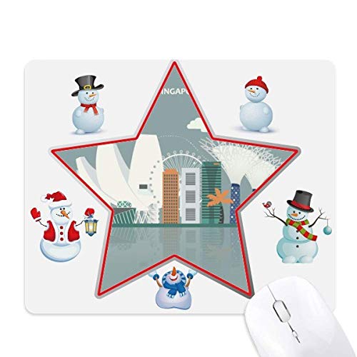 Tapis de souris famille bonhomme de neige idée cadeau originale