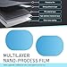 Shakas 2 PCS Car Rearview Mirror Rain Film, Rainwater Drainage HD Anti-glare Eye Protection Sticker, 5.71