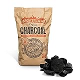 Brightflame Organic Restaurant Grade Lumpwood BBQ Charcoal for Barbecues, Pizza Oven, Kamado bbq, Fire pits, Braai, Camping barbecue, and more, 50L bag (1x50L)
