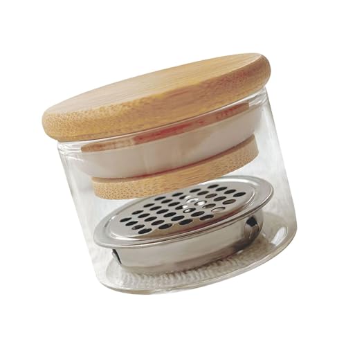 Tazón para limpieza de pinceles de uñas con separador de acero inoxidable miniatura 3