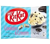 Kit Kat Limited Edition Cookies & Cream Wafer 12 Mini Bars 3.4oz Induvial Wrapped - made in Japan sweets dagashji cookies snacks candy