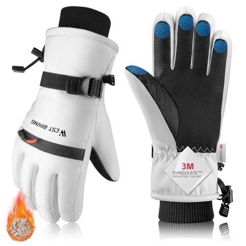 CYCLESPEED Winterhandschuhe Wasserdicht 3M Thinsulate Warme Touchscreen Skihandschuhe für Herren Damen, Fahrradhandschuhe,Winddicht Handschuhe für...