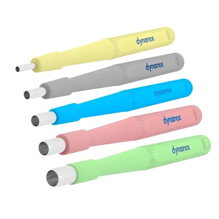 Dynarex 4097 Biopsy Punch, Assorted, 3.78' Length, Pack of 25