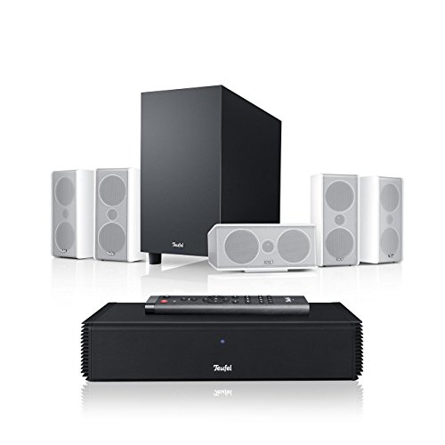 Teufel Consono 35 Complete Weiß Heimkino Lautsprecher 5.1 Soundanlage Kino Raumklang Surround Subwoofer Movie High-End HiFi Speaker