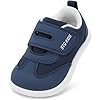 STQ KIDS Barefoot Shoes Kids Trainers Boys School Shoes Girls Toddler Baby First Walking Running Boy Girl Sneakers Light Soft Child Extra Wide Toe Box Tennis Minimalist Navy Toddler Size 6