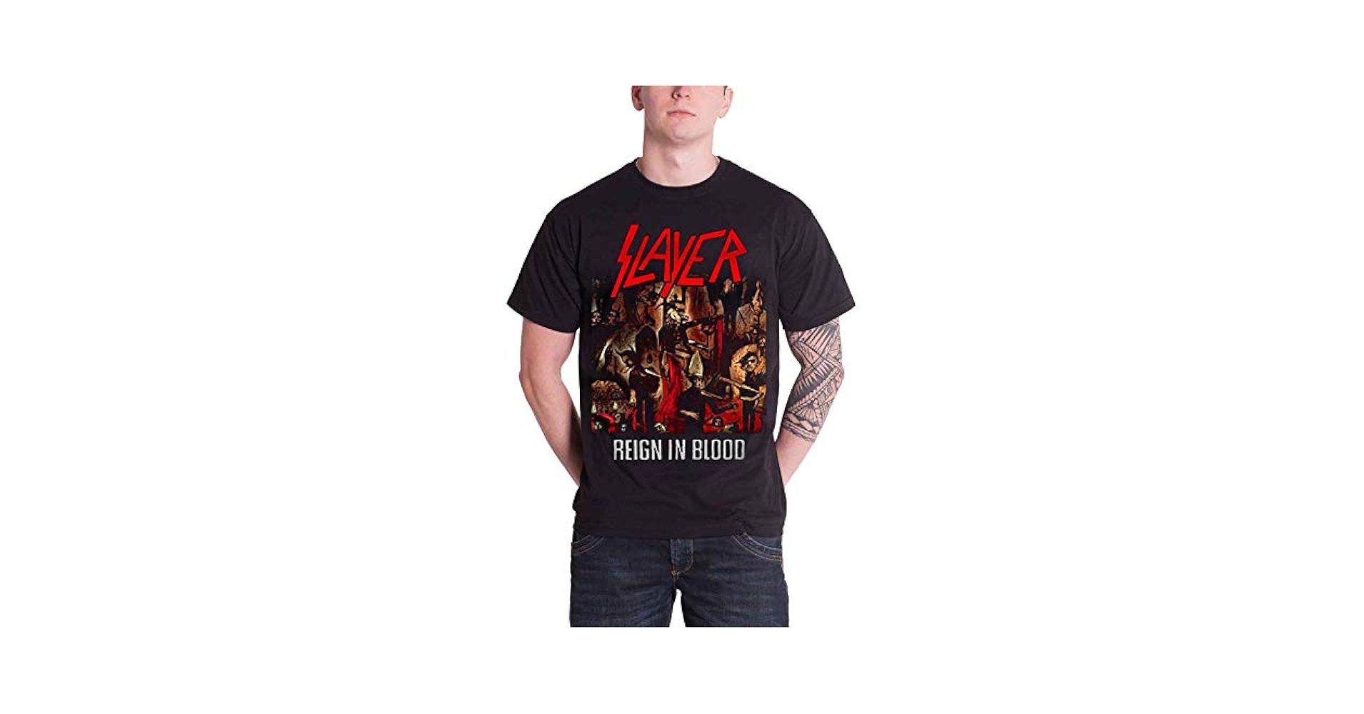 Amazon.com: Slayer Men's Reign in Blood T-Shirt Black X