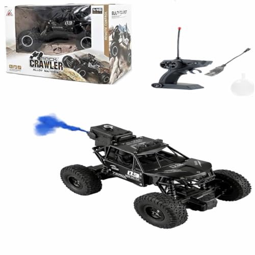 Image of Braintastic Rock Climbing RC Cart Off-Road Rock Crawler Truck Vehicle 2.4ghz 2wd 1: 20 Radio Remote Control Car Toys for Kids 5+ Years (Z Black)