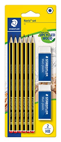 STAEDTLER Set di matite Noris 120, realizzate in legno Upcycled,...