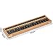 Vintage Style Wooden Abacus - 13.9 Inches (35.3 Centimeters) - Professional 17 Column Soroban Calculator with Reset Button - Made by Yellow Mountain Imports