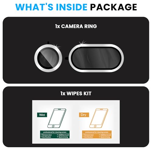 Image of FIRST MART Silver Camera Ring Guard Protector for Nothing Phone 4A Pro | Tempered Glass with Metal Alloy Rings, HD Clear, Scratch Resistant, Case-Friendly | Pack of 1