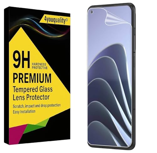 Image of 4youquality Acrylic Screen Guard Compatible with OnePlus 11 / OnePlus 9 Pro / OnePlus 10 Pro / OPPO Find X3 / OPPO Find X3 Pro / OPPO Find X5 Pro (Transparent) | Edge to Edge Full Screen Coverage, HD Clear, Scratch Resistant, Bubble Free Installation with Easy Installation Kit