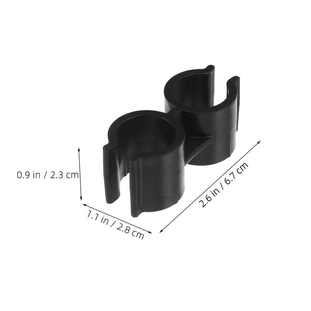 Alipis 10 Pièces Boucle de Liaison pour Balai Pelle à poussière Accessoire ramassette connecteur Balai clôture à Outils Pelle à poussière à Double tête Pince pour Manche à Plastique