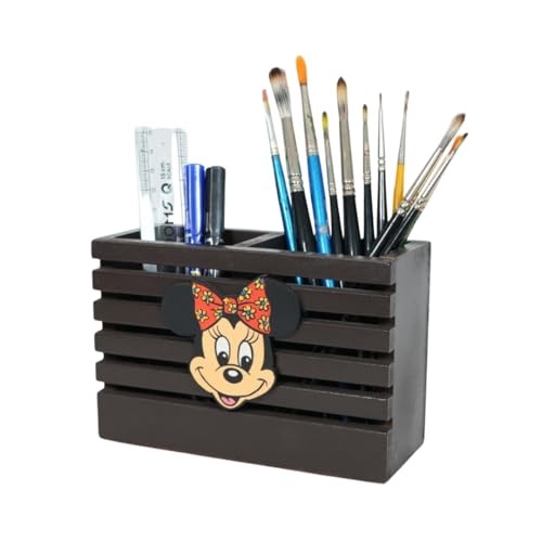 Image of Decorative Embossed Design Pencil and Pen Stand | Desk Organizer for Stationery Storage | Suitable for Office Desk, Study Table, Home and Workspace Use (Design 19)