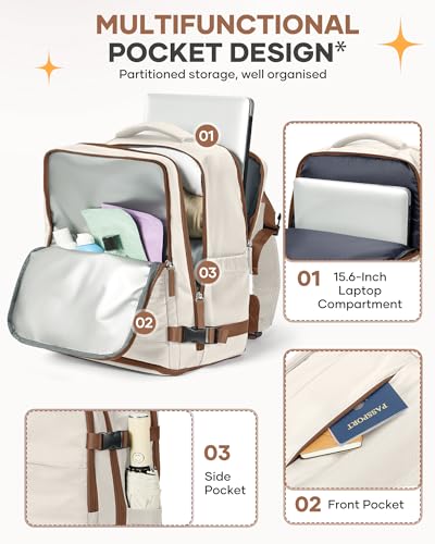 Image of coofay Extra Large Travel Backpack Carry on Flight Approved Mochila De Viaje Personal Item Backpack for Airlines Frontier Airlines Personal Item Bag Backpack for Travel Backpacks for Men Women