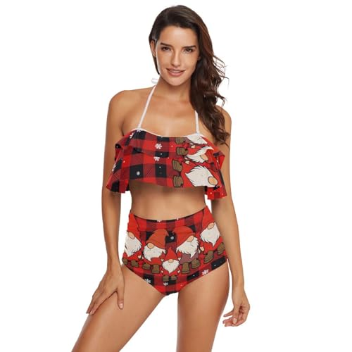 Bikini dos nu pour vos vacances d'été en tissu extensible doux vintage