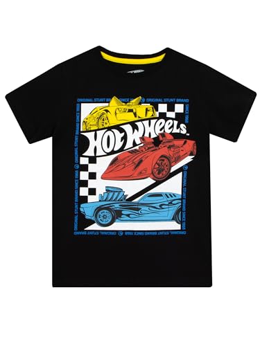 Hot Wheels T-Shirt | Racecar Boys Tshirt | Boys T Shirts | Black 8