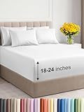 Extra Deep King Sheet Set - 6 Piece Breathable and Cooling Sheets - Hotel Luxury Bed Sheets Set - Easy & Secure Fit - Soft, Wrinkle Free and Comfy Sheets Set - White Sheet Set with Extra Deep Pockets
