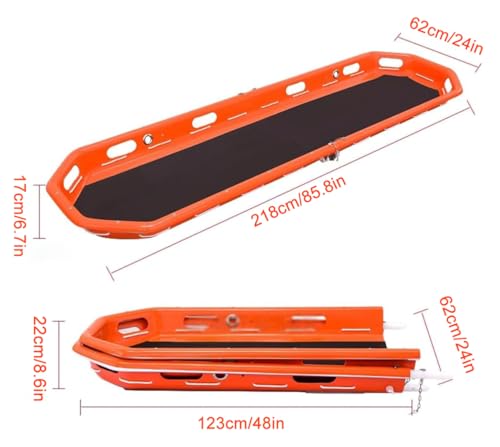 Barella di emergenza per ambulanza e soccorso elicottero, portatile, design resistente, con speciale imbracatura, perfetto per risposta alle emergenze e situazioni
