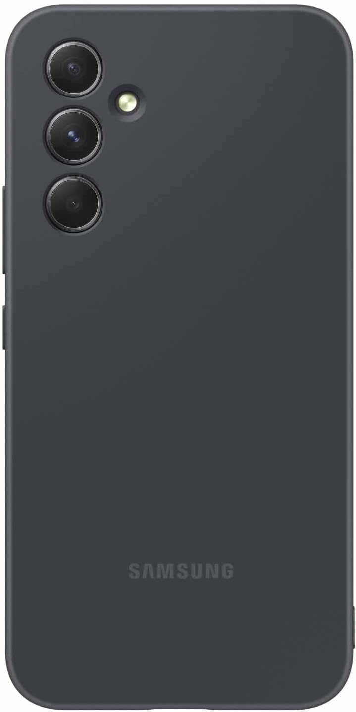 Samsung Galaxy A54 5G Silicone Phone Case, Protective Cover w/Color Variety, Smooth Grip, Soft and Sleek Design, US Version, EF-PA546TBEGUS, Black