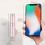 Toureal Vaporizador de perfume recargable vacío de 8 ml, botella...