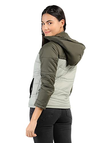 Image of CHKOKKO Women's Polyester Winter Standard Length Quilted Jacket