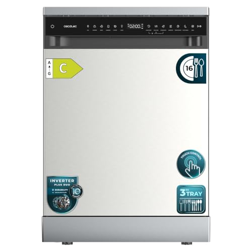 Cecotec Lavavajillas 60 cm Libre Instalación Bolero Aguazero 6550 Inox