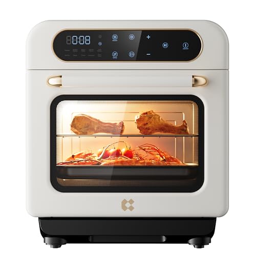 CIARRA 8-in-1 Air Fryer Steam Oven Countertop, 13QT Mini Toaster Oven