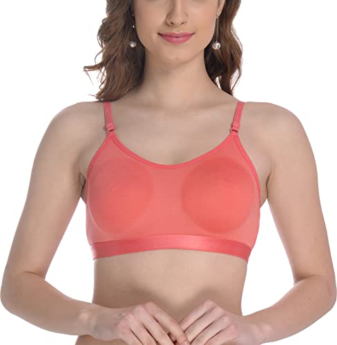Image of FIMS - Fashion is my style Women Cotton Sports Bra for Gym, Yoga, Running Bra for Girls, Racer Back, Full Coverage, Multicolor, Cup B, See Main Image to Check How Many Bra You Will Get