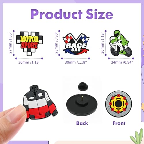 Image of Cute Pins Bulk, Funny Lapel Badge Pins Rubber Brooch Pins for Backpacks, Hats, Bags
