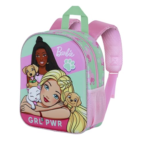 Karactermania Barbie Pets-Zainetto 3D Elite, Rosa, 25 x 30 cm, Capacità 7 L