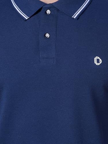 Image of Dollar Men's Pure Cotton Solid Green Color Polo T-Shirt