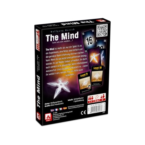 NSV - 4059 - The Mind - Card Game From 8 years (German Version), Multicoloured, 100 millimeters x 131 millimeters x 23 millimeters - Image 2