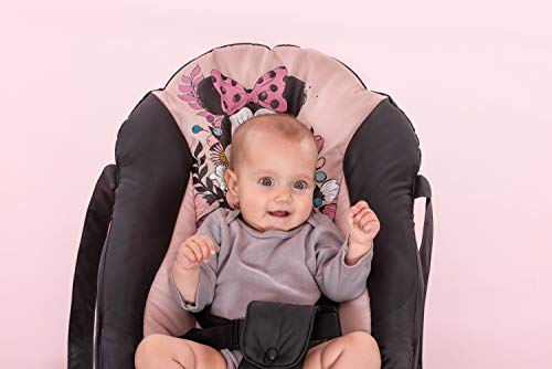 hauck Babywippe Rocky für Babys ab Geburt bis 9 kg, Einhändig Verstellbare Rückenlehne, Schaukelfunktion und Wippfunktion, Leicht Tragbar mit Tragegriff, 3-Punkt-Gurt (Disney Minnie Sweetheart)