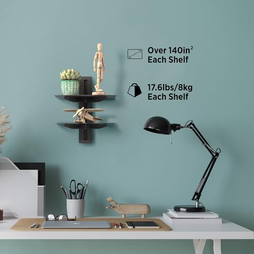 Promounts AUDIO-VIDEO SHELVING Dual Floating Entertainment Shelves thumb #1
