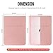 Allinside 13 inch Laptop Sleeve Case for MacBook Air 13 2018-2025/MacBook Pro 13 2016-2022, Waterproof PU Leather Laptop Sleeve Bag Protective Vertical Case Cover, Pink