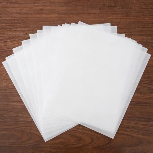 Reelartisy 50 Sheets 5x7 40gsm White Artist Teabag Paper - Superior Wet Strength Lightweight for Gelli Plate Printing Mixed Media Collage Watercolor Alcohol Ink DIY Crafts